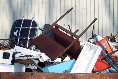Professional flat clearance team at work in Kensington