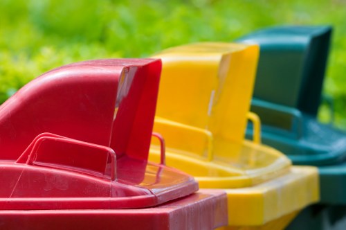 Recycling materials from a construction project